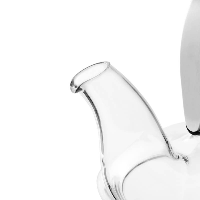 Infusion™ Glass Low Profile Teapot w/ Infuser - 18oz / 0.55L