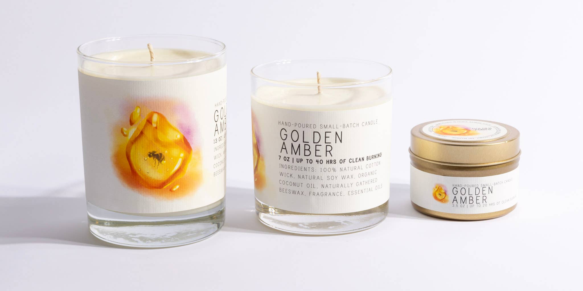 Golden Amber Candle