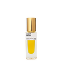 Perfume bottle labeled 'Light Beam' with a gold cap on a white background