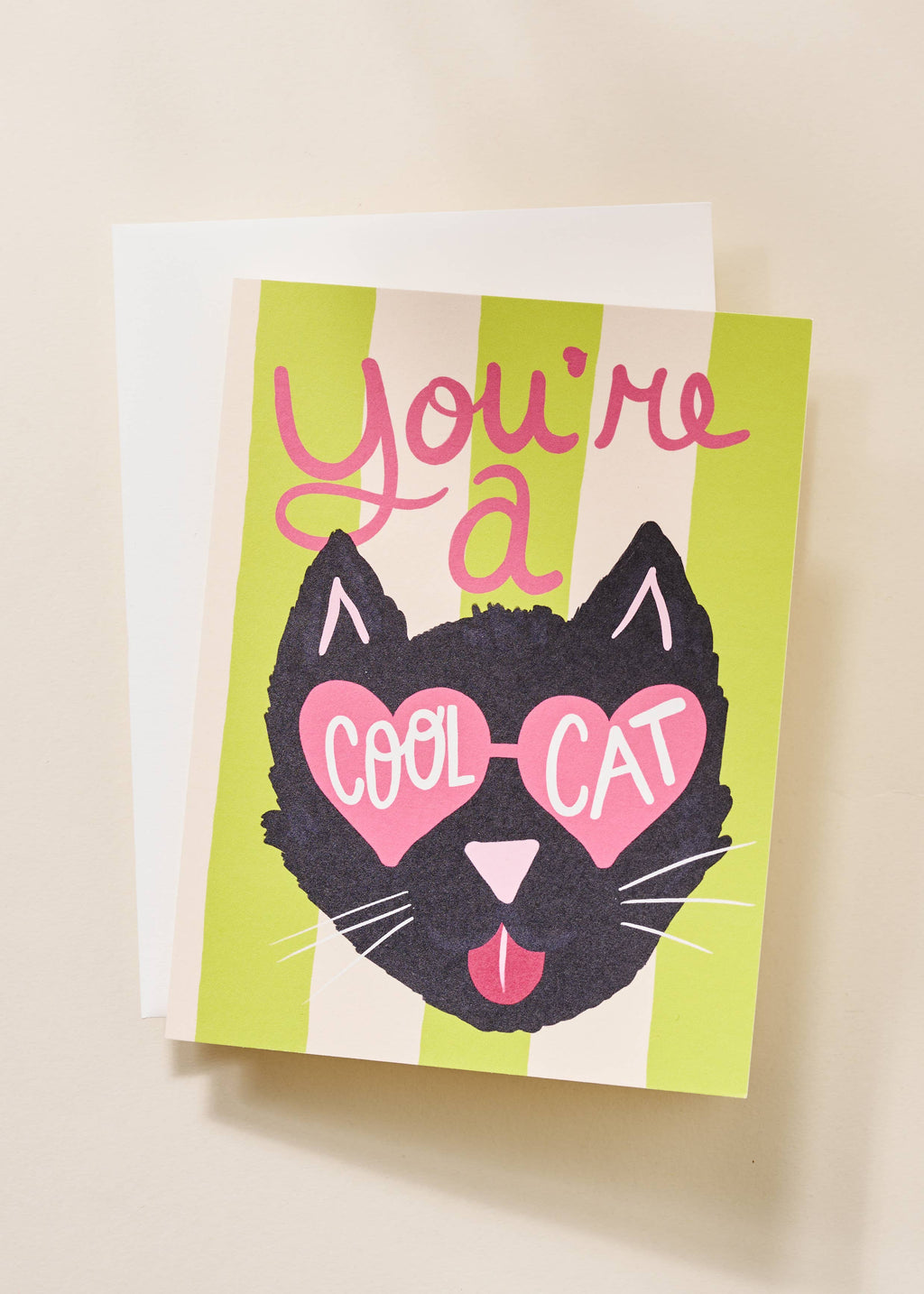 Cool Cat A2 Folded Greeting Card
