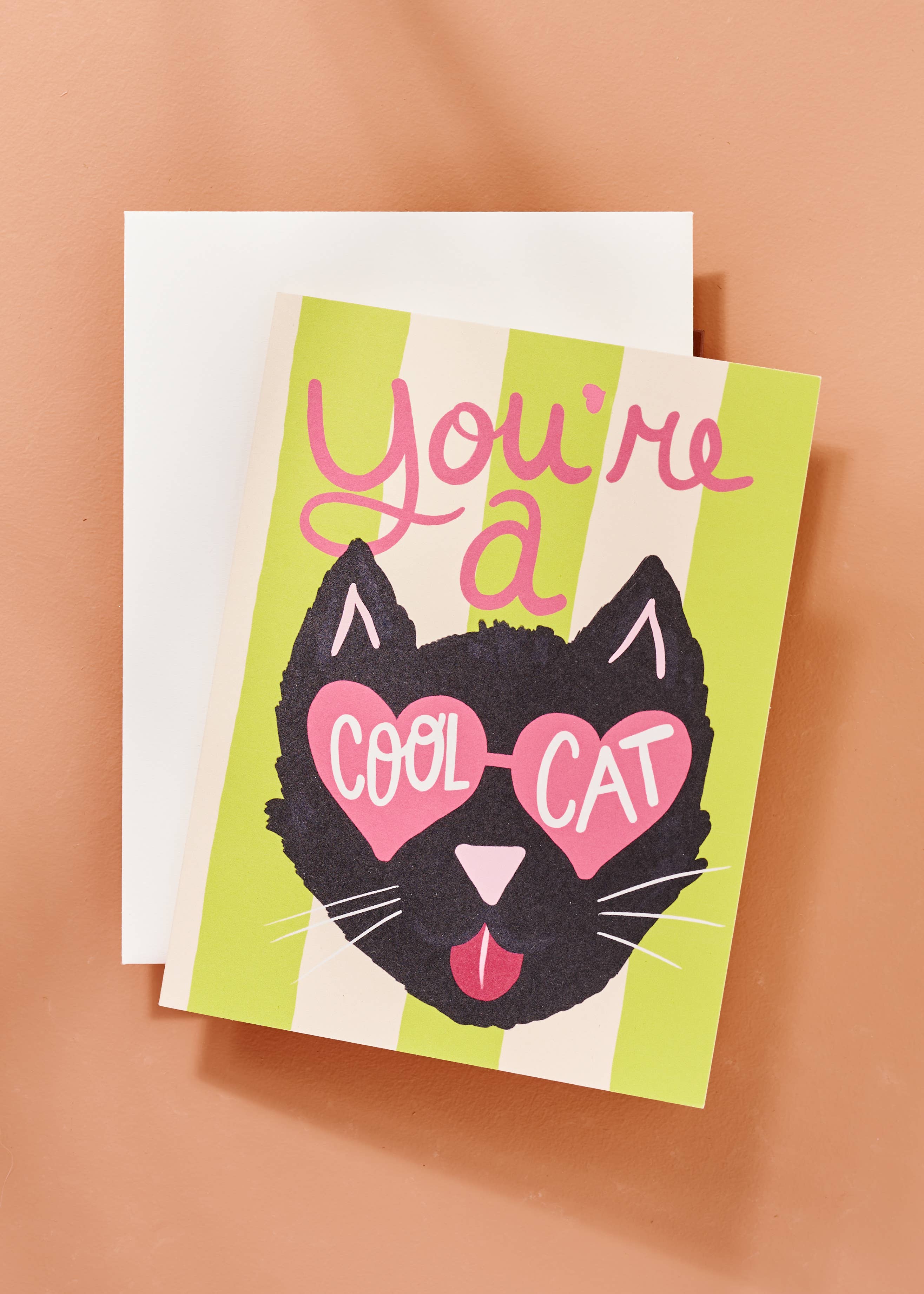 Cool Cat A2 Folded Greeting Card