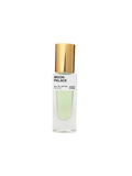 Perfume bottle labeled 'Moon Palace' with a gold cap on a white background