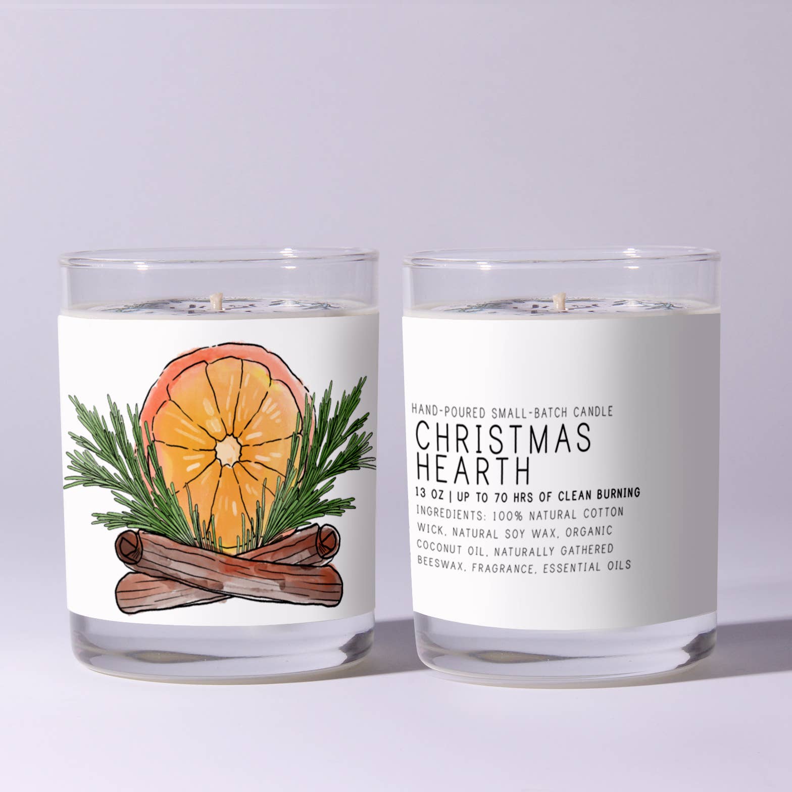 Christmas Hearth Candle