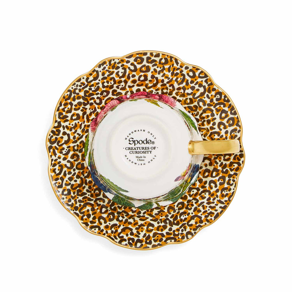 Creatures of Curiosity Leopard Teacup and Saucer