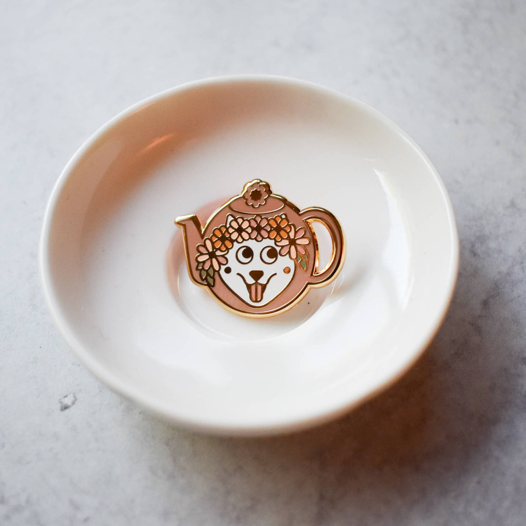Dog Teapot Enamel Pin