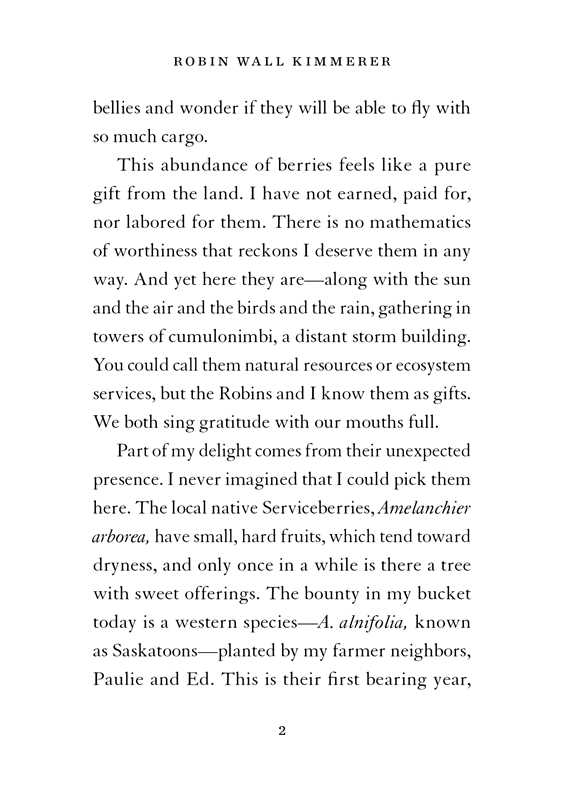 The Serviceberry: Abundance and Reciprocity in the Natural World