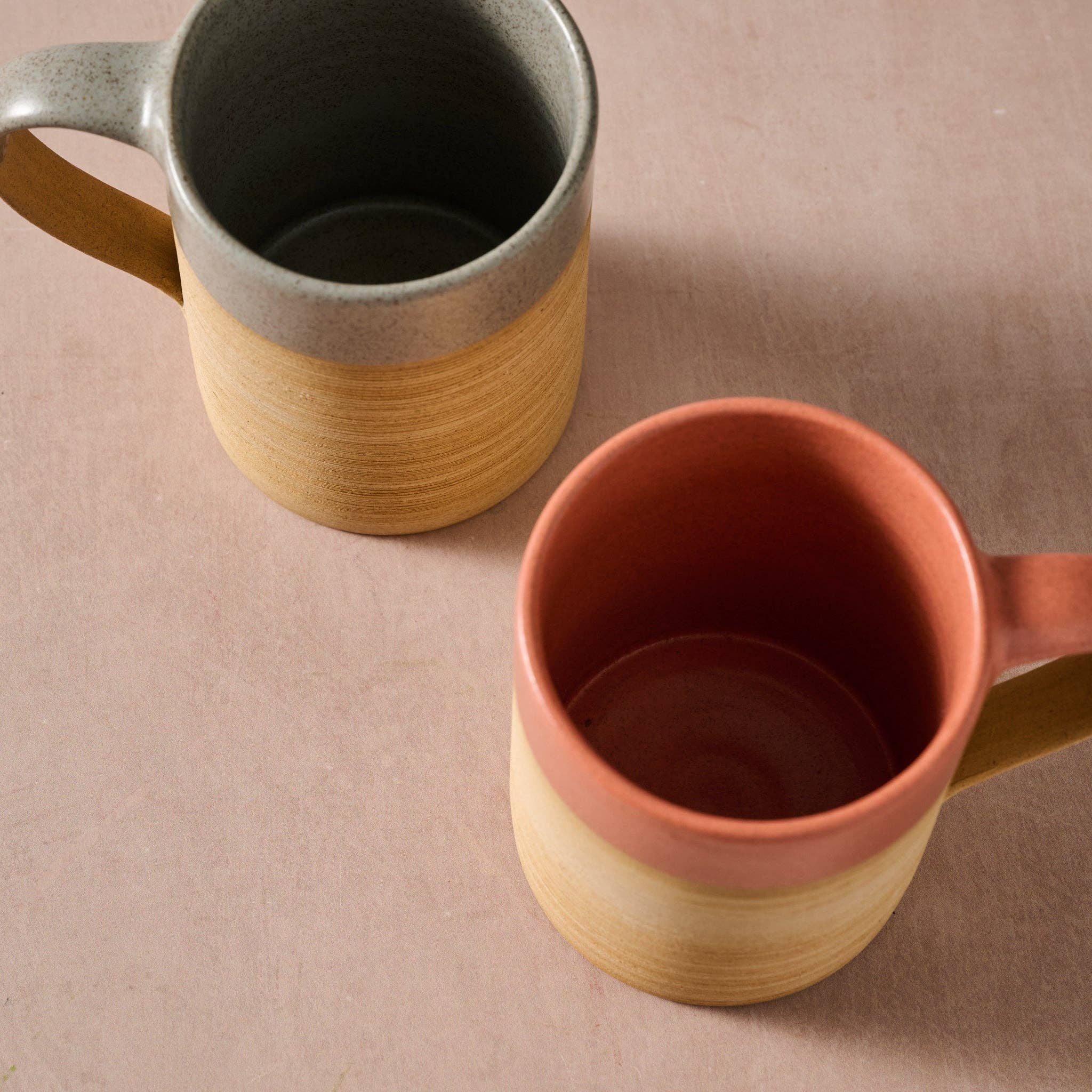 Kaksa Etched Ceramic Mug - Salmon