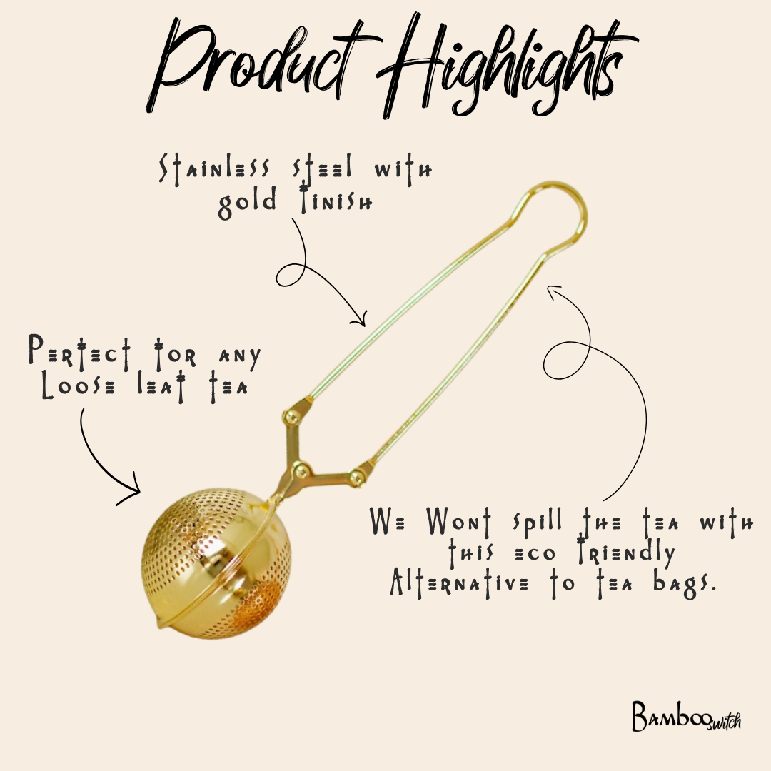 Gold Stainless Steel Tea Infuser