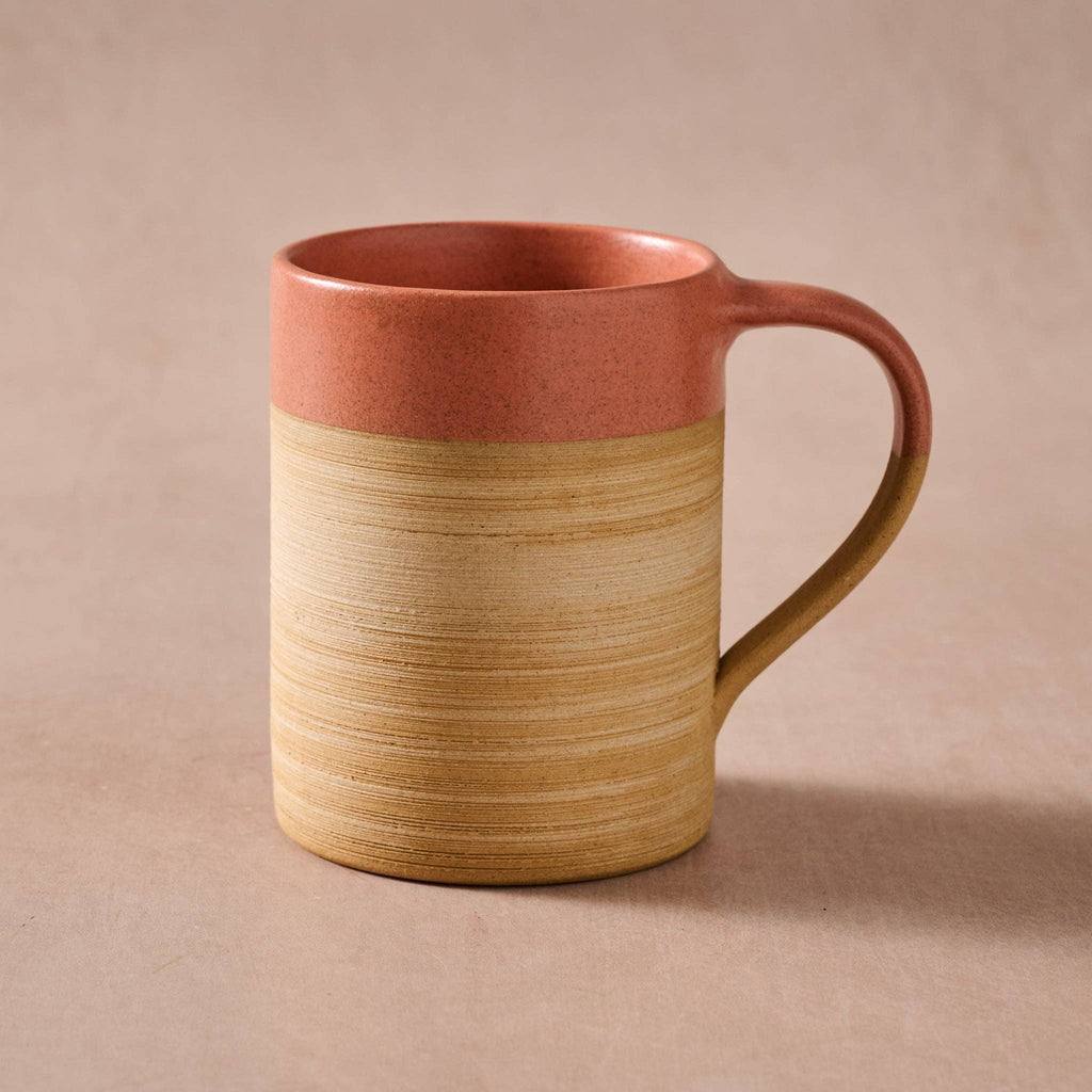 Kaksa Etched Ceramic Mug - Salmon