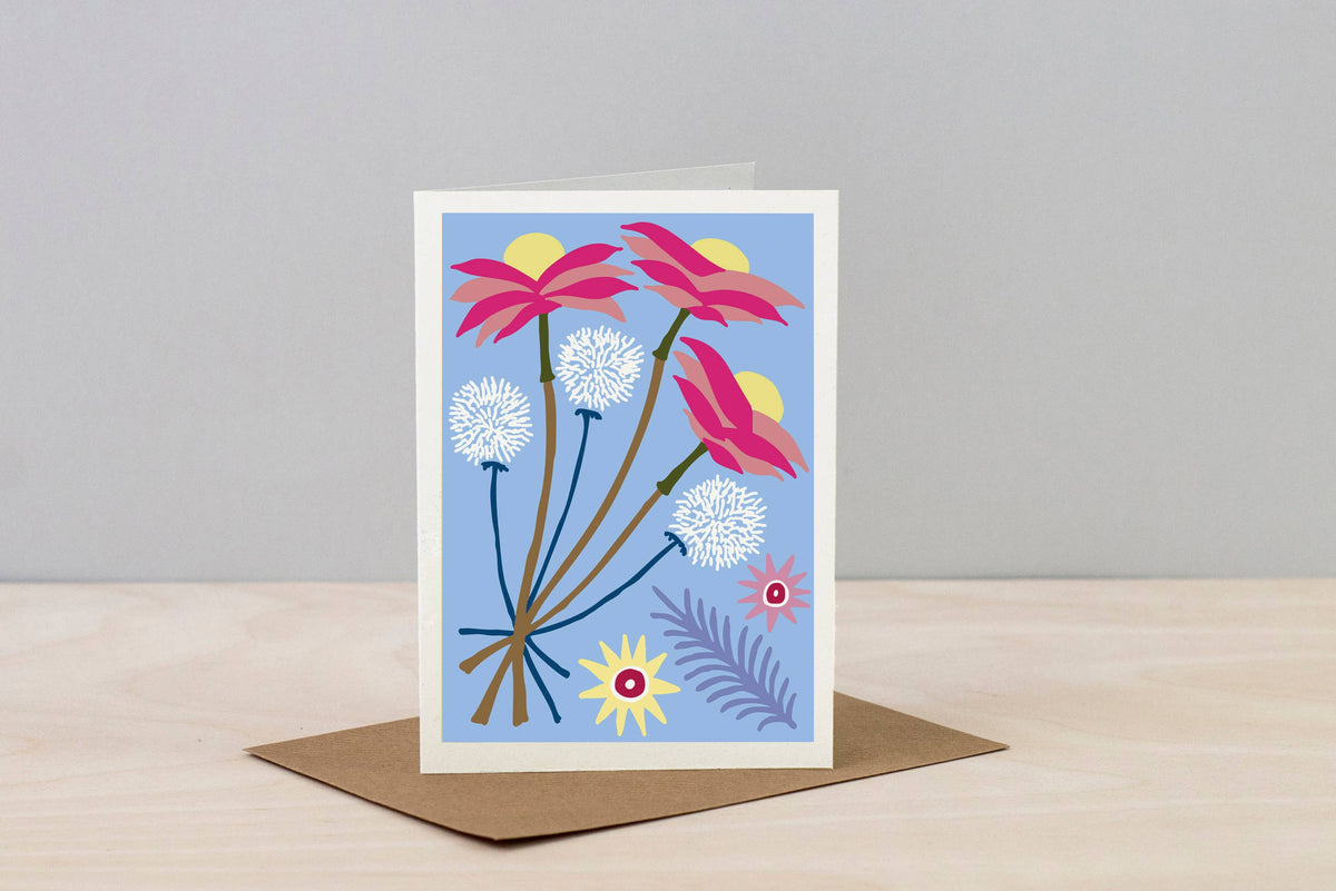 Pastel Blue Greeting Card