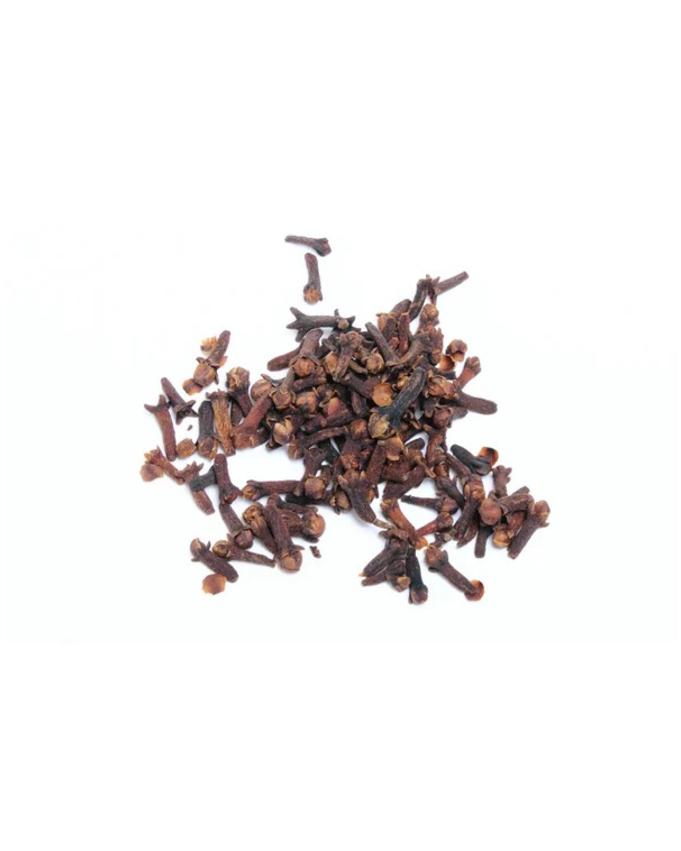 Cloves on a white background