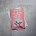 "I forsee you, me and tea" Greeting Card