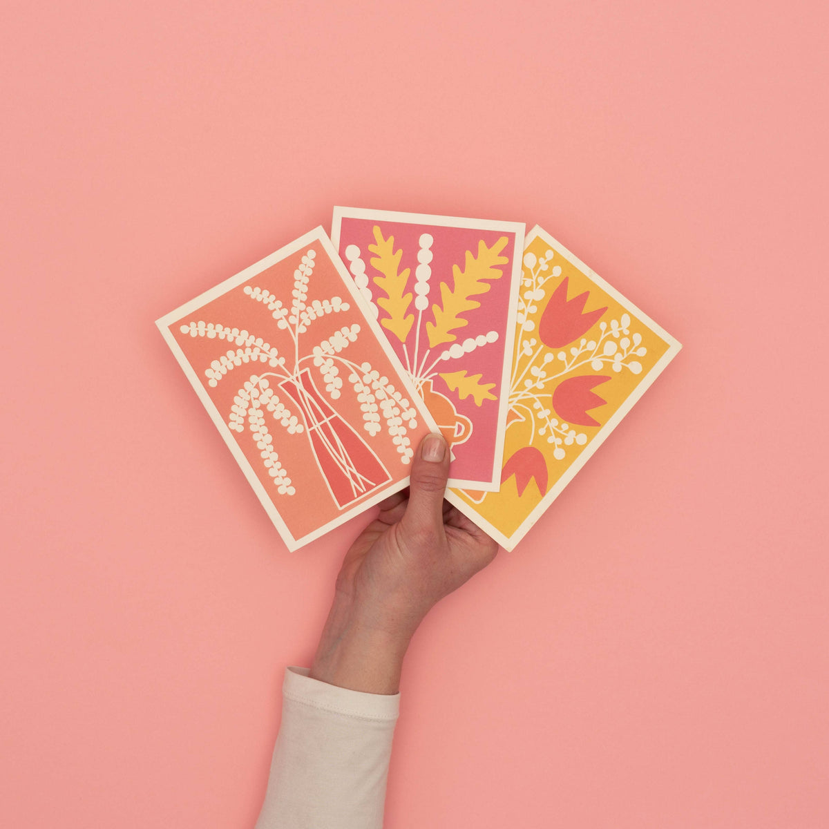 Tulip Vase Greeting Card