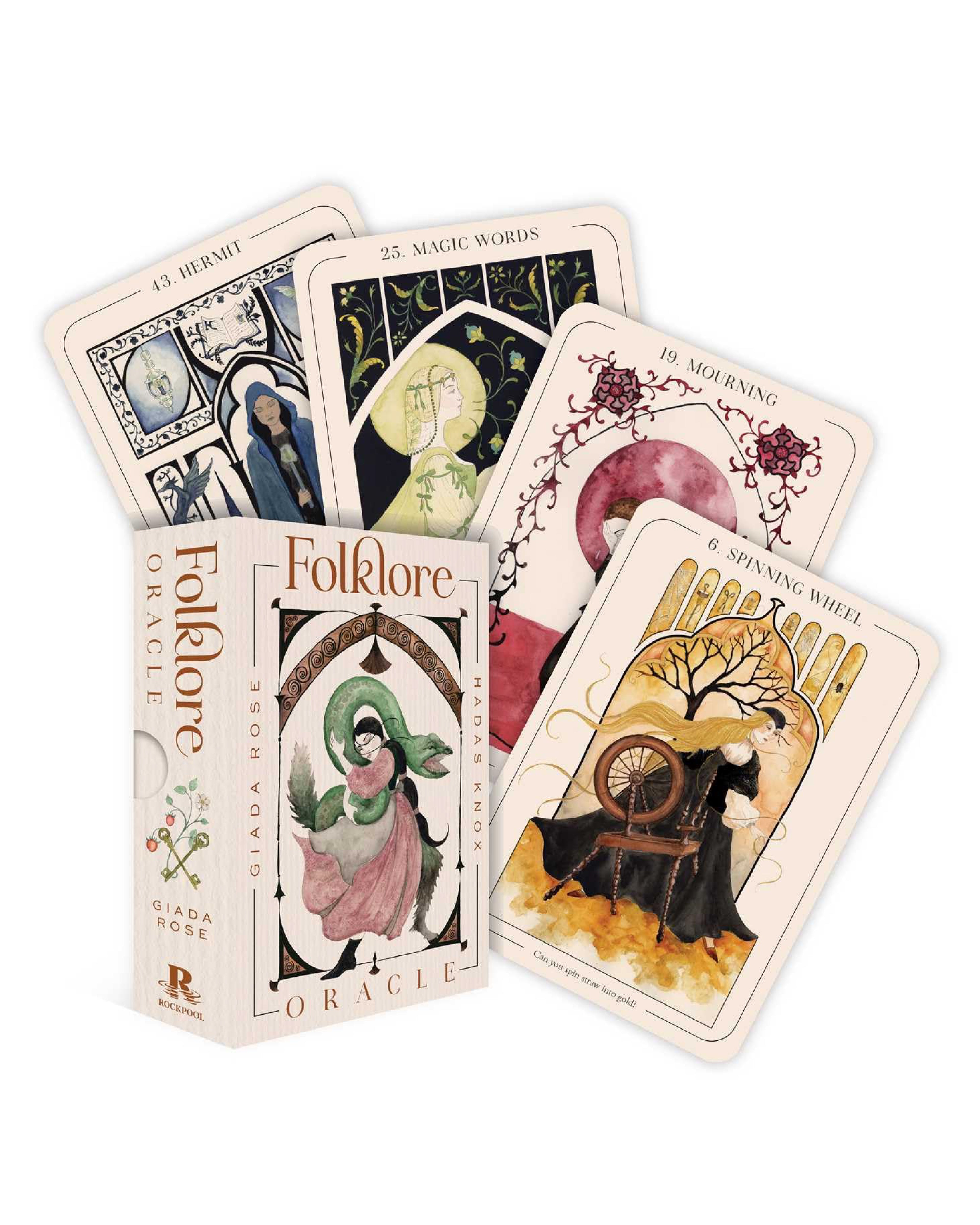 Folklore Oracle cards with a box on a white background