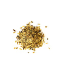 Dried herbs on a white background